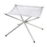 Folding Outdoor Campfire Frame Rack Grill Portable Barbecue Stove Stainless Steel Heating Mesh Fire Pit for Camping
