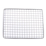Stainless Steel Flat Card BBQ Stove Kits Camping Picnic Incinerator Charcoal Stove Camping Barbecue Heater Rack