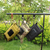 Outdoor Camping Hiking Wet Tissue Box Portable Waterpoof Hanging Portable Tissue Bag Canvas Dispenser Hanging Storage Holder