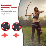 1 Set Bow Rubber Shock Absorber Recurve Bow String Sliencer Outdoor Accessories for Adults Holiday Party Present
