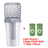 2 in 1 Cat Litter Shovel Set Detachable Pet Litter Sifter Hollow Cat Feces Scoop Dog Sand Toilet Cleaning Pets Scooper
