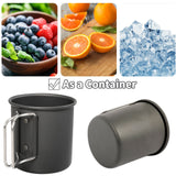 Aluminum Alloy Coffee Cup Universal Camping Folding Handle Ultra-light Water Cup Outdoor Portable Kitchen Equipment