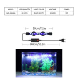 18-58cm Aquarium Light LED Waterproof Fish Tank Clip Light Underwater Lighting Submersible Lamp Plant Grow Lamp 90-260V