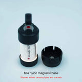 Portable Retro Lampshade Camping Lantern Lamp Magnetic Base Holder Adapter For Ledlenser ML4 Outdoor Camping Hiking Supplies