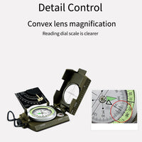 Outdoor Camping Hiking Survival Compass Handheld Inclinometer Compass Boating for Camping Hiking Hunting
