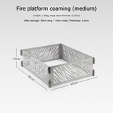 Portable Stove Windscreen Lightweight Stainless Steel Campfire Stove Wind Shield for Outdoor Camping Hiking Backpacking