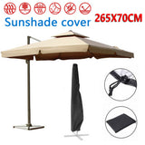 Waterproof Oxford Cloth Outdoor Banana Umbrella Cover Garden Patio Cantilever Parasol Rain Cover Sunshade Umbrella Dust Cover