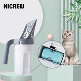 2 in 1 Cat Litter Shovel Set Detachable Pet Litter Sifter Hollow Cat Feces Scoop Dog Sand Toilet Cleaning Pets Scooper