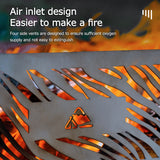 Portable Stove Windscreen Lightweight Stainless Steel Campfire Stove Wind Shield for Outdoor Camping Hiking Backpacking