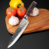 Xituo Kitchen Knife Chef 8 Inch Stainless Steel Knives Sushi Meat Santoku Japanese 7Cr17 440C High