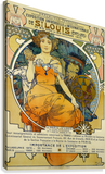 Exposition Universelles De St Louis Etats Unis 1903 Alphonse Mucha - Stretched Canvas Ready To Hang