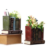 Retro Creative Desktop Craft Personality Multi-function Fake Book Pen Holder Ornament Home Office Decor Gift Furnishing Articles