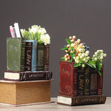 Retro Creative Desktop Craft Personality Multi-function Fake Book Pen Holder Ornament Home Office Decor Gift Furnishing Articles