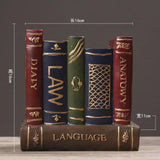 Retro Creative Desktop Craft Personality Multi-function Fake Book Pen Holder Ornament Home Office Decor Gift Furnishing Articles