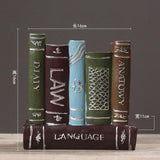 Retro Creative Desktop Craft Personality Multi-function Fake Book Pen Holder Ornament Home Office Decor Gift Furnishing Articles