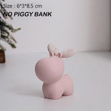 Christmas Gifts Miniature Model Sculpture Santa Elk Creative Piggy Bank Desk Decor Ornaments Cute Cartoon Animal Deer Figurine