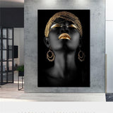 High Quality Canvas Print Africa Black Art Woman Oil Painting Printed Posters Prints Modern Big Size