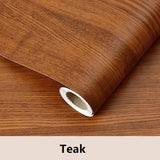 Wood Grain Home Decor Furniture Vinyl Wrap Waterproof Wall Sticker Self Adhesive Pvc Wallpaper