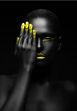 Hq Canvas Print Model Pop Art Painting African Woman Modern 50X75Cm No Frame / Pc8059A Products On