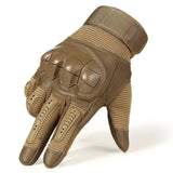 Touch Screen Hard Knuckle Tactical Gloves Pu Leather Army Military Combat Airsoft Outdoor Sport