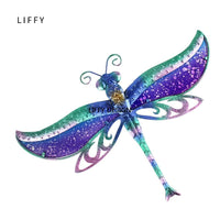 Handmade Liffy Gift Dragonfly Wall Artwork for Garden Decoration Outdoor Animal Decorative and Garden Statues