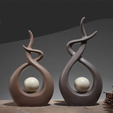 Modern Simple Design Home Decoration Crafts High Temperature Resistance Ceramic Decor Accessoreis Figurines Furnishing Ornaments
