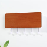 Creative Wooden Board Hooks Sundries Storage Rack Household Wall Decoration Hanging Shelf Key Hanger Door Decor Hookss Art Craft