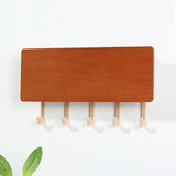 Creative Wooden Board Hooks Sundries Storage Rack Household Wall Decoration Hanging Shelf Key Hanger Door Decor Hookss Art Craft