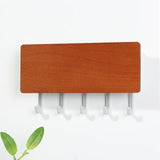 Creative Wooden Board Hooks Sundries Storage Rack Household Wall Decoration Hanging Shelf Key Hanger Door Decor Hookss Art Craft