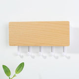 Creative Wooden Board Hooks Sundries Storage Rack Household Wall Decoration Hanging Shelf Key Hanger Door Decor Hookss Art Craft