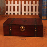 Antique Retro Wooden Storage Box Ornaments Classic Wooden Jewelry Storage Box Cosmetic Boxes Household Decoration Crafts Gifts