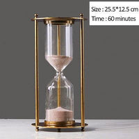 Luxurious Vintage Timer Home Supplier Hourglass Office Study Room Decoration Crafts Desktop Decoration Ornaments Birthday Gifts