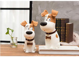 Funny Dog Piggy Bank Figurines Resin Coin Bank Money Boxes Home Decoration Accessories Miniature Model Kids Toys Save Money Gift