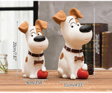 Funny Dog Piggy Bank Figurines Resin Coin Bank Money Boxes Home Decoration Accessories Miniature Model Kids Toys Save Money Gift