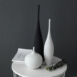Simplicity Vases Handmade Art Zen Vases Home Decoration Crafts Luxury Bedside Restaurant Decoration Ceramic Flower Arrangement