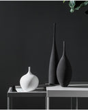 Simplicity Vases Handmade Art Zen Vases Home Decoration Crafts Luxury Bedside Restaurant Decoration Ceramic Flower Arrangement