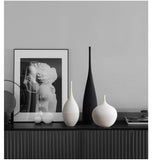 Simplicity Vases Handmade Art Zen Vases Home Decoration Crafts Luxury Bedside Restaurant Decoration Ceramic Flower Arrangement