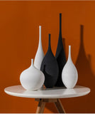 Simplicity Vases Handmade Art Zen Vases Home Decoration Crafts Luxury Bedside Restaurant Decoration Ceramic Flower Arrangement