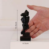 Nordic Abstract Silence Is Gold Statue Home Decoration Resin Modern Art Sculpture Figurine Desk Decoration Furnishings Artware