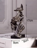 Nordic Abstract Silence Is Gold Statue Home Decoration Resin Modern Art Sculpture Figurine Desk Decoration Furnishings Artware