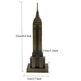 Home Decoration Metal Architecture Figurine World Famous Landmark Building Souvenir Statue Desktop Decor Birthday Gifts Crafts