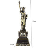 Home Decoration Metal Architecture Figurine World Famous Landmark Building Souvenir Statue Desktop Decor Birthday Gifts Crafts