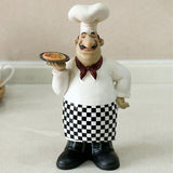 Western Restaurant Decor Modern Design Chef & Cake Model Ornaments Resin Crafts Miniature Figurines Home Kitchen Decoration Gift