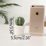 Creative Ceramic Simulation Cactus Figurines Miniature Model Home Office Room Decoration Bonsai Ornament Desktop Crafts Gifts