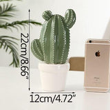 Creative Ceramic Simulation Cactus Figurines Miniature Model Home Office Room Decoration Bonsai Ornament Desktop Crafts Gifts