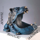 European Modern Animal Storage Figurines Resin Home Supplies Lion Storage Ornaments Living Room Display Candy Plate Furnishings