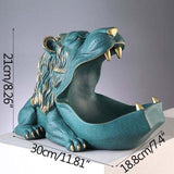 European Modern Animal Storage Figurines Resin Home Supplies Lion Storage Ornaments Living Room Display Candy Plate Furnishings
