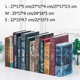 Antique Nostalgic Industrial Style Fake Book Simulation Book Model Home Decoration Prop Study Room Office Decor Ornaments Crafts