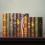 Antique Nostalgic Industrial Style Fake Book Simulation Book Model Home Decoration Prop Study Room Office Decor Ornaments Crafts