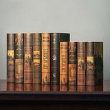Antique Nostalgic Industrial Style Fake Book Simulation Book Model Home Decoration Prop Study Room Office Decor Ornaments Crafts